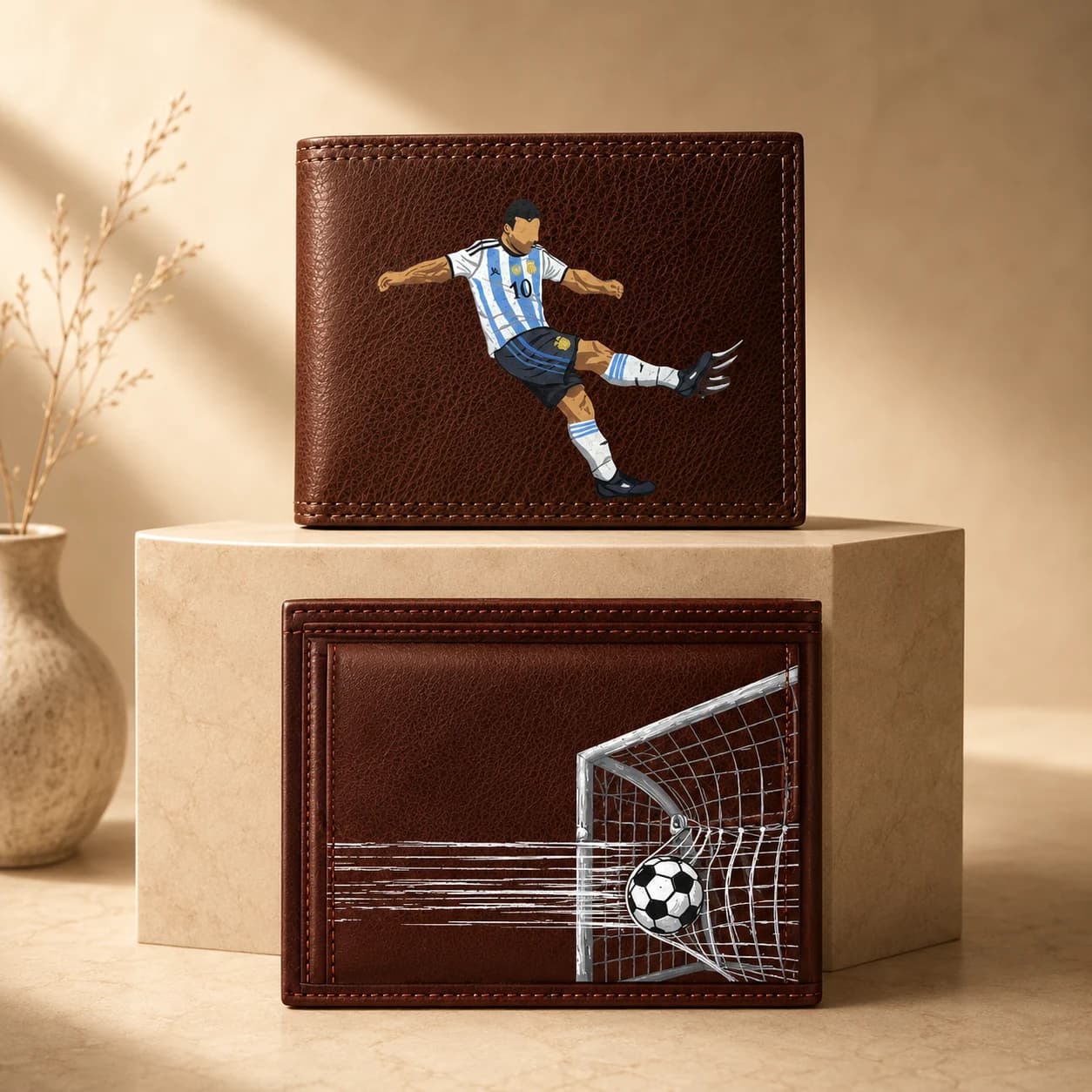 Signature Messi Football Custom Wallet